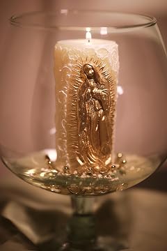 Kanica Virgen de Guadalupe Candle Protects The Family Union